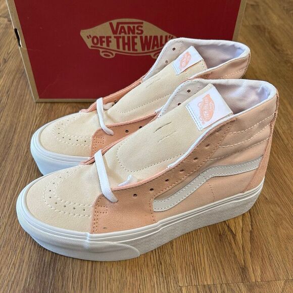 VANS Sk8-hi top tapered platform lace up shoes sneakers women’s 8 new - Picture 2 of 7